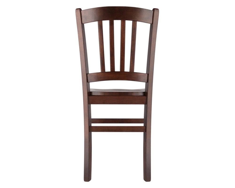 Madison 2-Pc Slat-Back Chair Set, Walnut Finish
