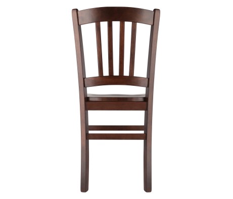 Madison 2-Pc Slat-Back Chair Set, Walnut Finish