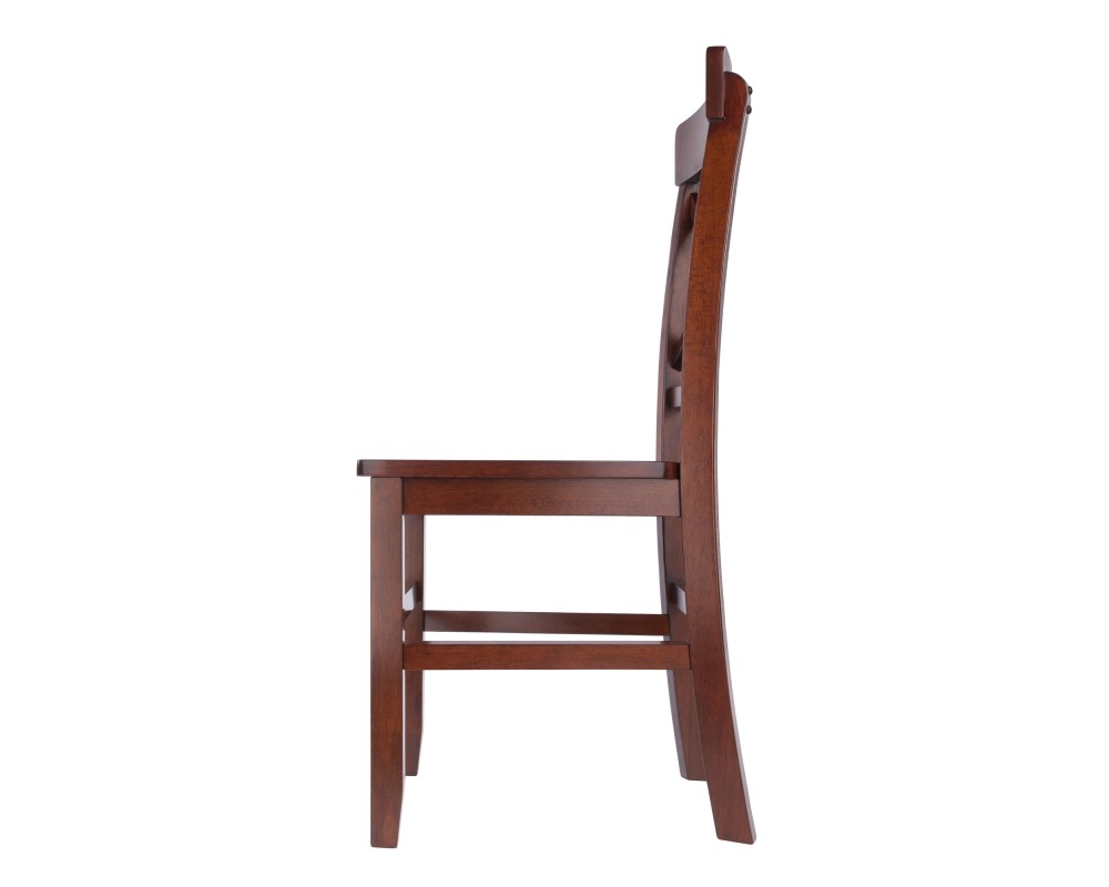 Xenia 2-Pc Set X-Back Chairs, Walnut