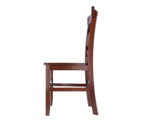 Xenia 2-Pc Set X-Back Chairs, Walnut