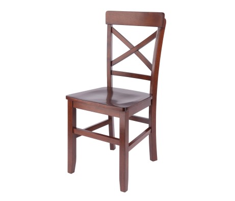 Xenia 2-Pc Set X-Back Chairs, Walnut