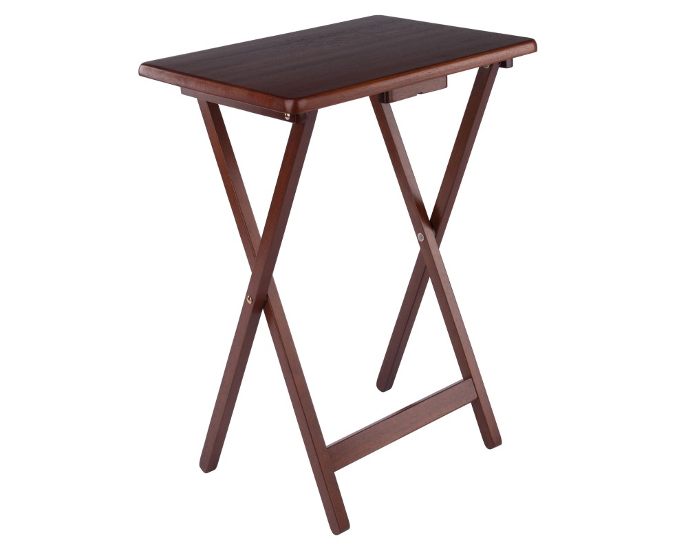 Alex 2-Pc Snack Tables, Walnut