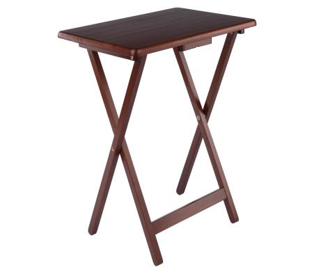 Alex 2-Pc Snack Tables, Walnut