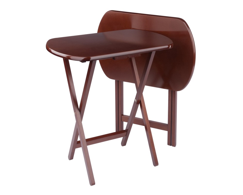 Corbett 2-Pc Oversized Snack Tables, Walnut