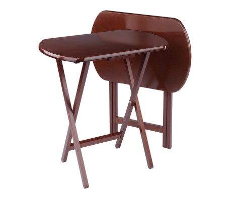 Corbett 2-Pc Oversized Snack Tables, Walnut