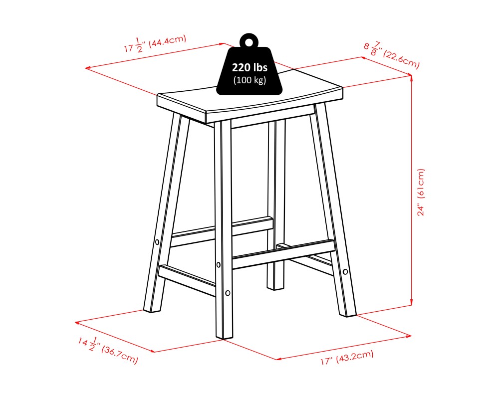 Orlando 3-Pc High Dining Table with 2 Saddle Seat Stools, Walnut