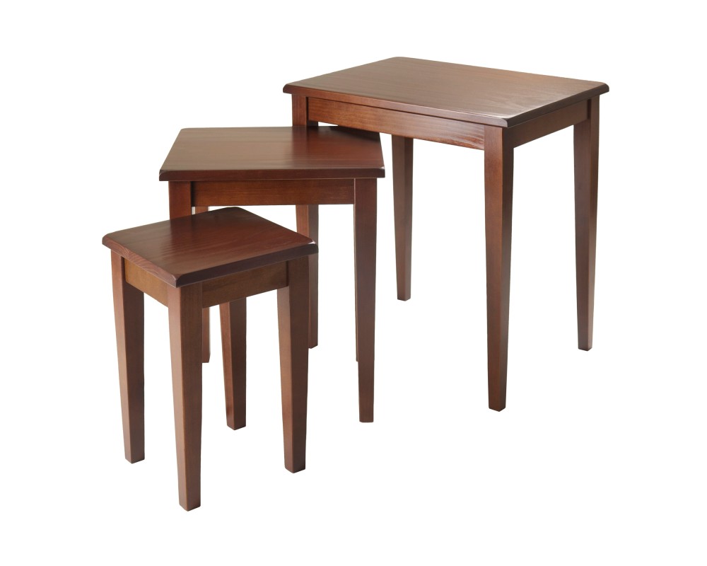 Regalia 3-Pc Nesting Table Set, Walnut