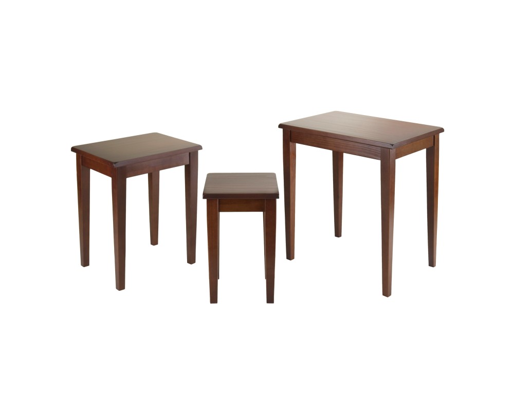 Regalia 3-Pc Nesting Table Set, Walnut