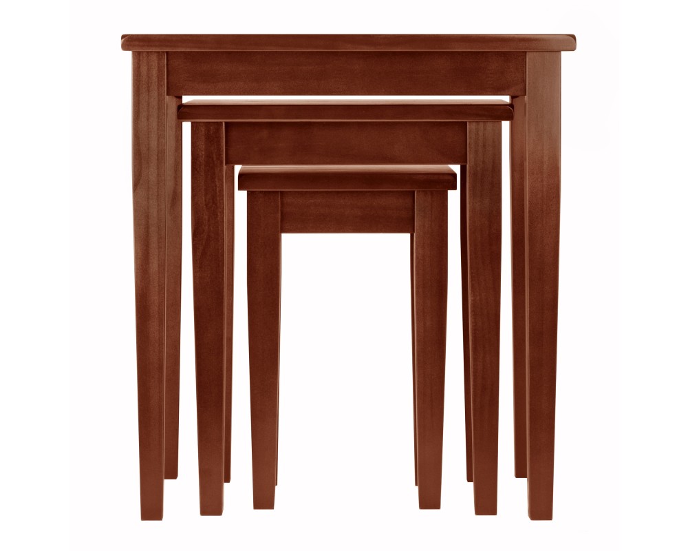 Regalia 3-Pc Nesting Table Set, Walnut