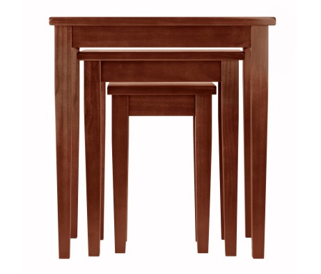 Regalia 3-Pc Nesting Table Set, Walnut