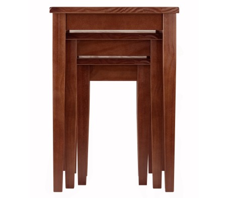 Regalia 3-Pc Nesting Table Set, Walnut