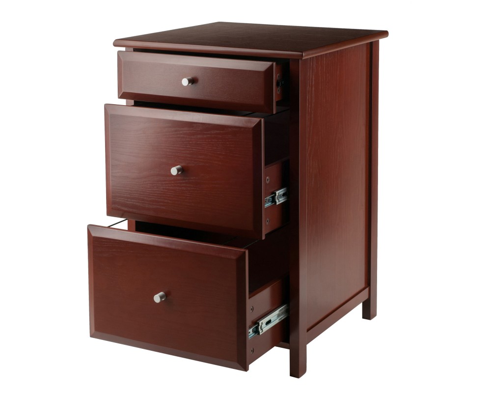 Delta Home Office File Cabinet, 31' High, 21' Wide, Walnut