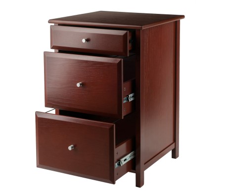 Delta Home Office File Cabinet, 31' High, 21' Wide, Walnut