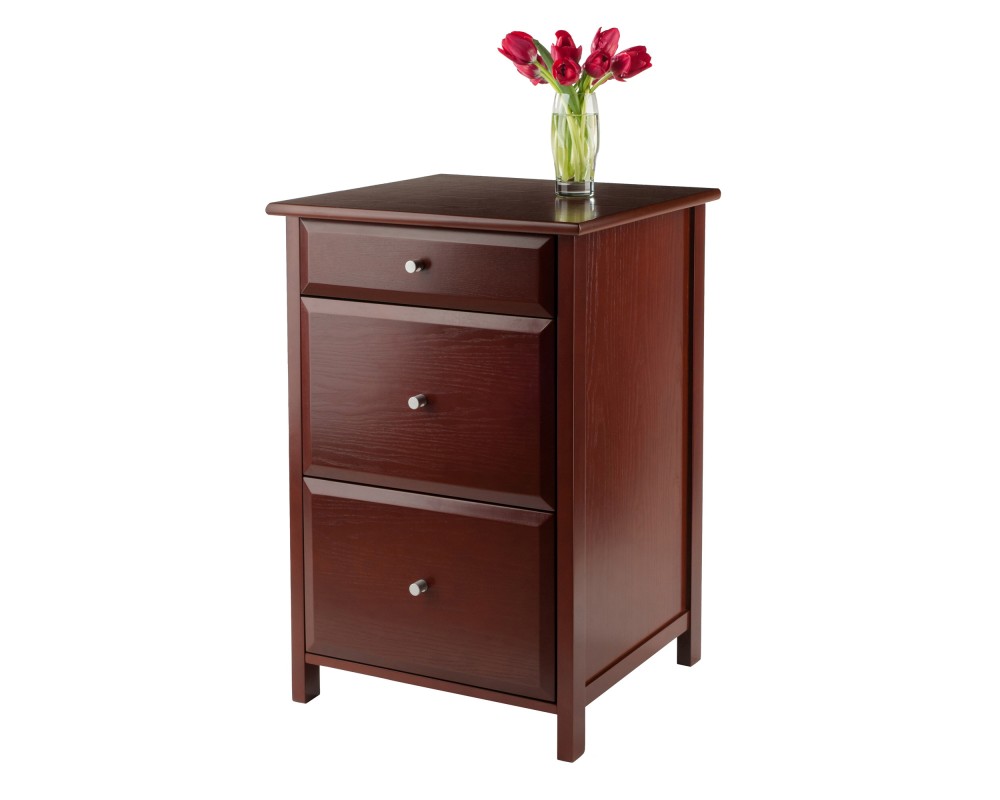 Delta Home Office File Cabinet, 31' High, 21' Wide, Walnut