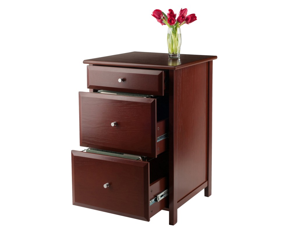 Delta Home Office File Cabinet, 31' High, 21' Wide, Walnut