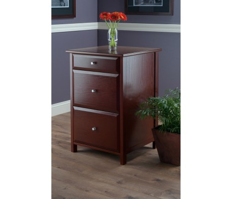 Delta Home Office File Cabinet, 31' High, 21' Wide, Walnut