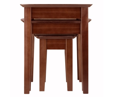 Bradley 3-Pc Nesting Table Set, Walnut