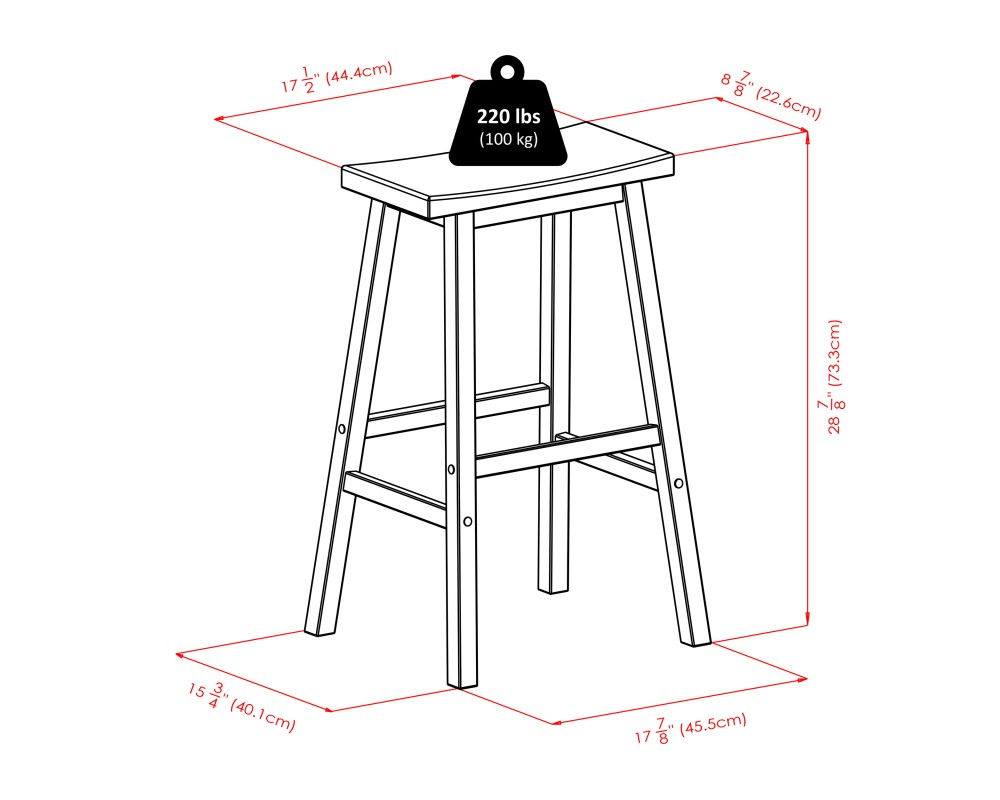 Parkland 3-Pc High Dining Table with 2 Saddle Seat Bar Stools, Walnut