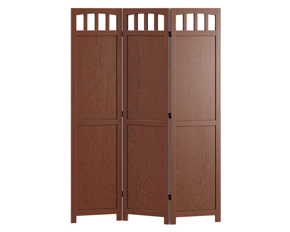 William Folding Screen Divider, 70' High, 52' Wide, Walnut