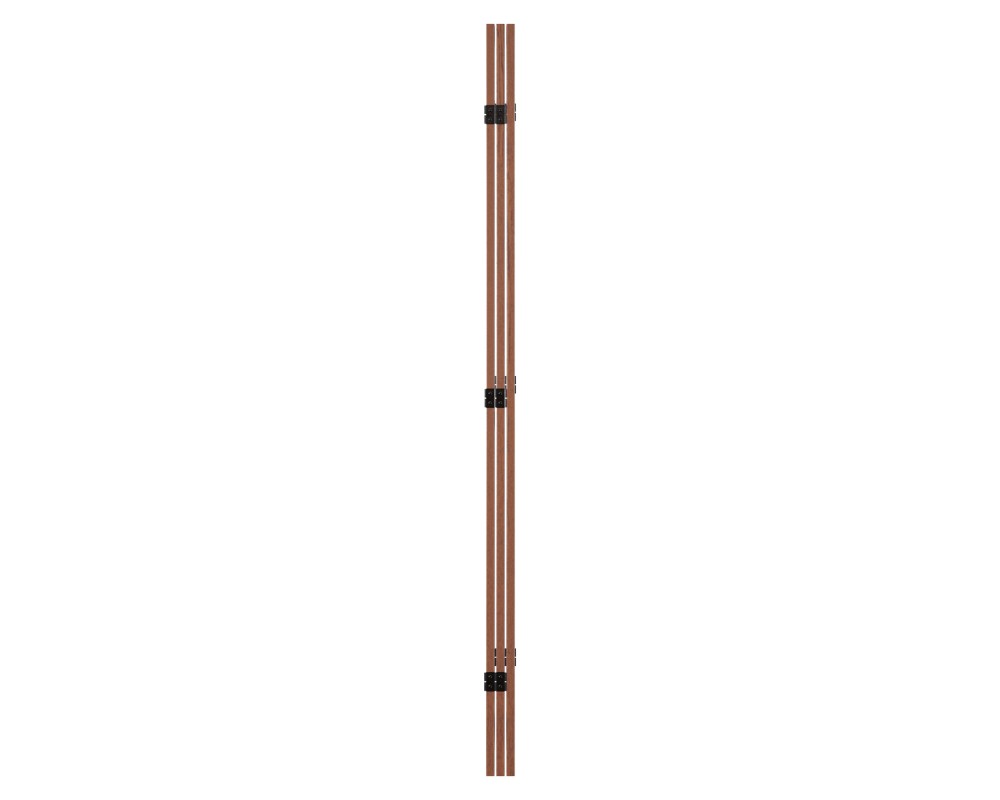 William Folding Screen Divider, 70' High, 52' Wide, Walnut