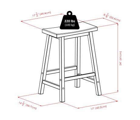 Lynnwood Extendable High Dining Table with 2 Saddle-Seat Stools, 35' High, 39' Wide, Walnut