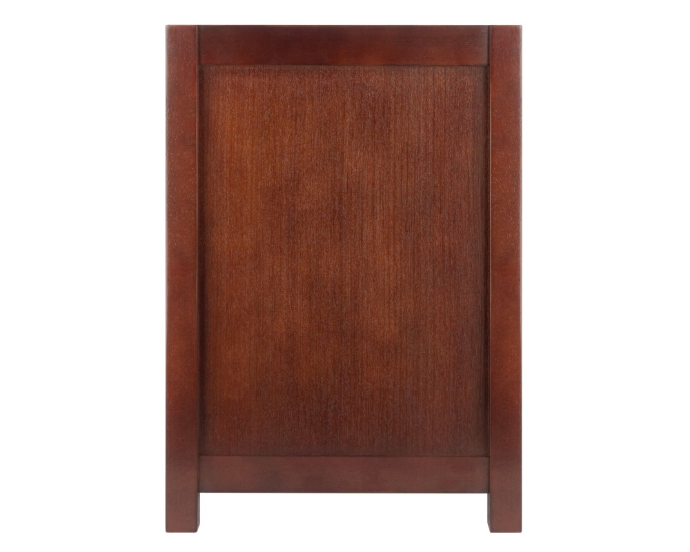 Charleston 2-Compartment Storage Bench with Seat Cushion, 40 Wide, 22 High, Espresso and Walnut