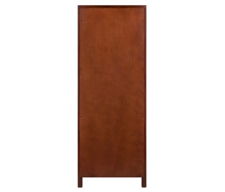 Brooke 3-Section Jelly Cupboard with Single Drawer, 47' High, 17' Wide, Walnut
