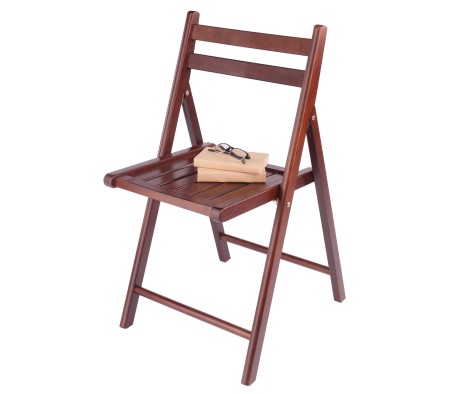 Robin 4-Pc Folding Chair Set, Walnut