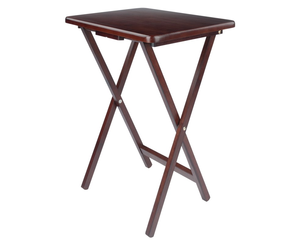 Alex 4-Pc Snack Tables, Walnut