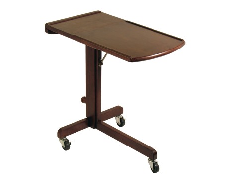 Olson Adjustable Lap Table Cart, Walnut