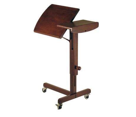 Olson Adjustable Lap Table Cart, Walnut