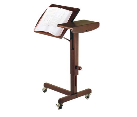 Olson Adjustable Lap Table Cart, Walnut