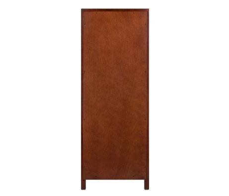 Brooke 2-Section Jelly Cupboard with Double Drawer, 47' High, 17' Wide, Walnut