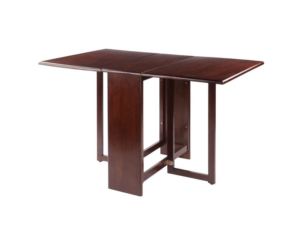 Clara Foldable Dining Table, 47' Wide, 30' High, Walnut