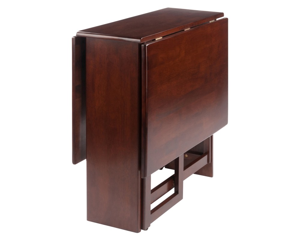 Clara Foldable Dining Table, 47' Wide, 30' High, Walnut