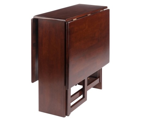 Clara Foldable Dining Table, 47' Wide, 30' High, Walnut