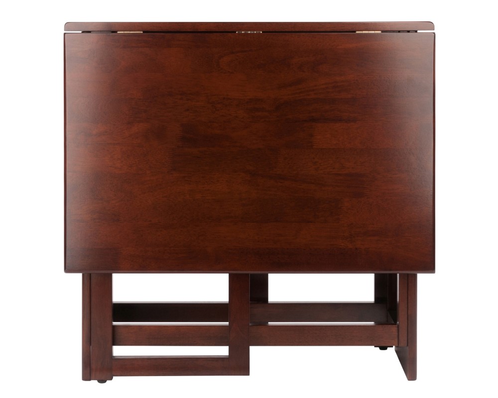 Clara Foldable Dining Table, 47' Wide, 30' High, Walnut