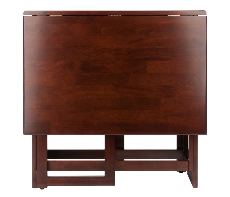 Clara Foldable Dining Table, 47' Wide, 30' High, Walnut