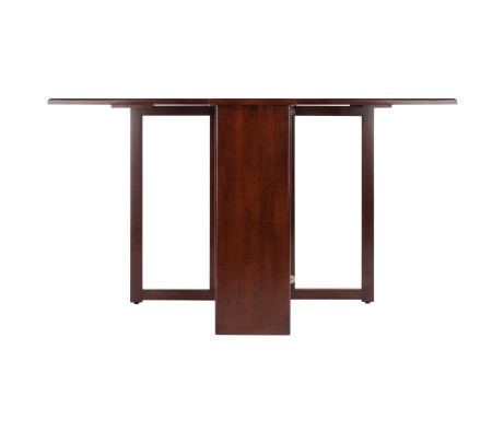 Clara Foldable Dining Table, 47' Wide, 30' High, Walnut