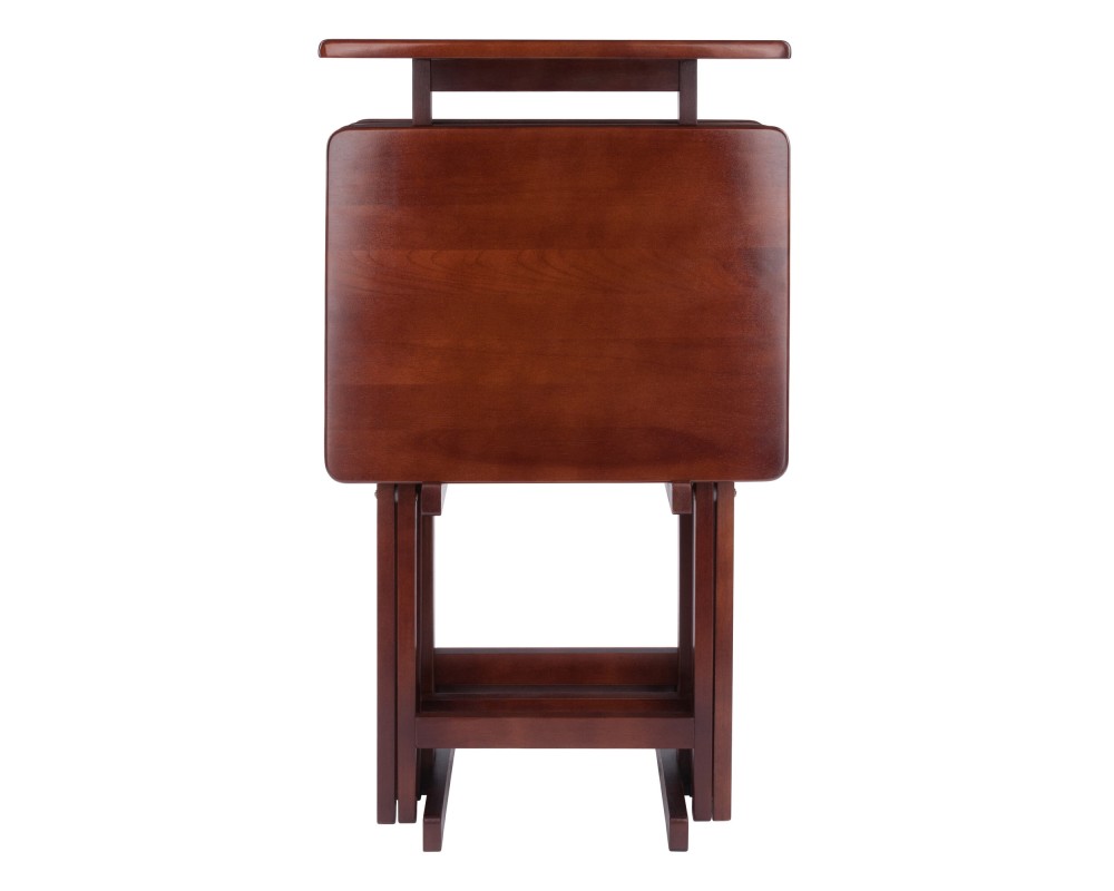 Riley 5-Pc Snack Table Set, Walnut