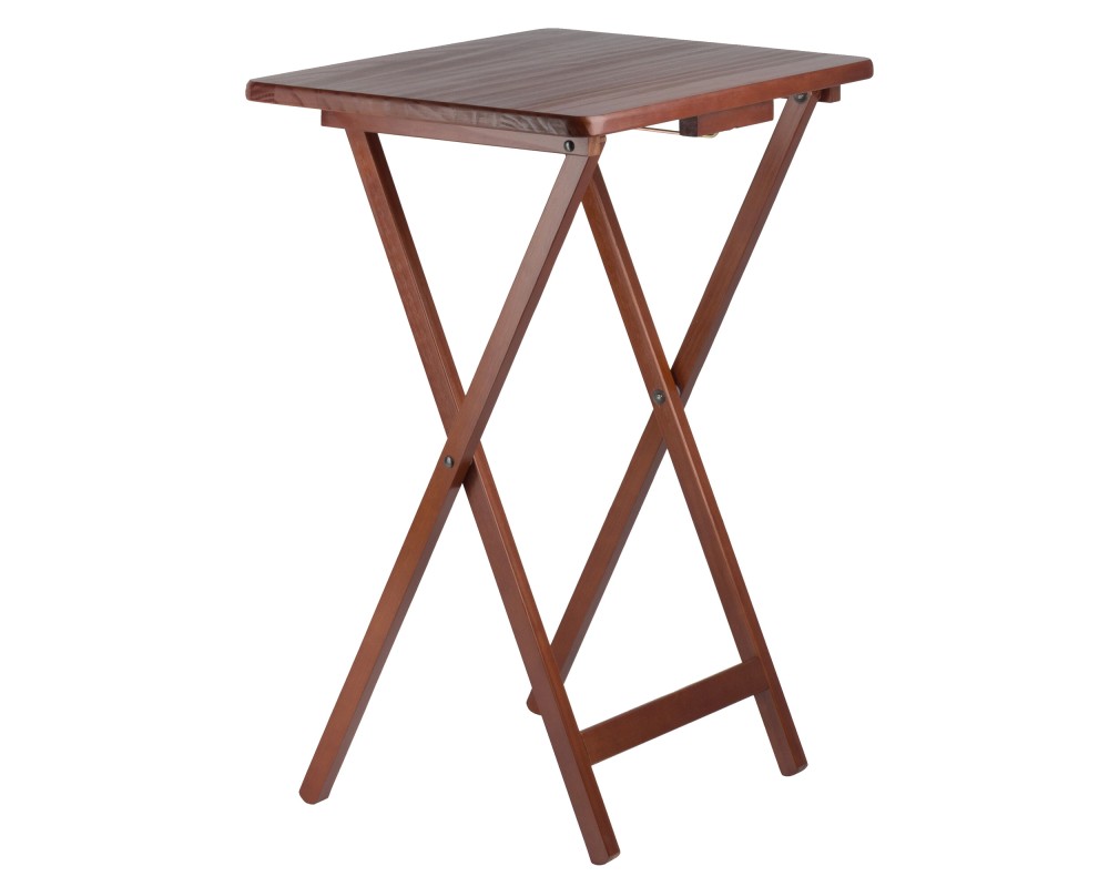 Alex 5-Pc Snack Table Set, Walnut