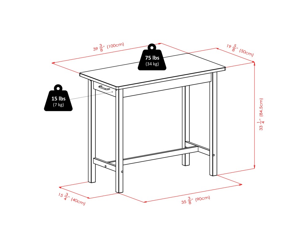 Sally Breakfast Table, Walnut