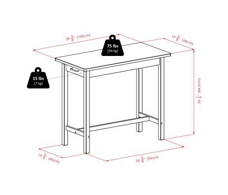 Sally Breakfast Table, Walnut