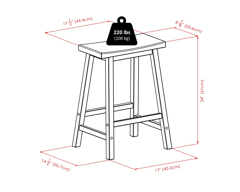 Orlando 5-Pc High Dining Table with 4 Saddle Seat Counter Stools, Walnut