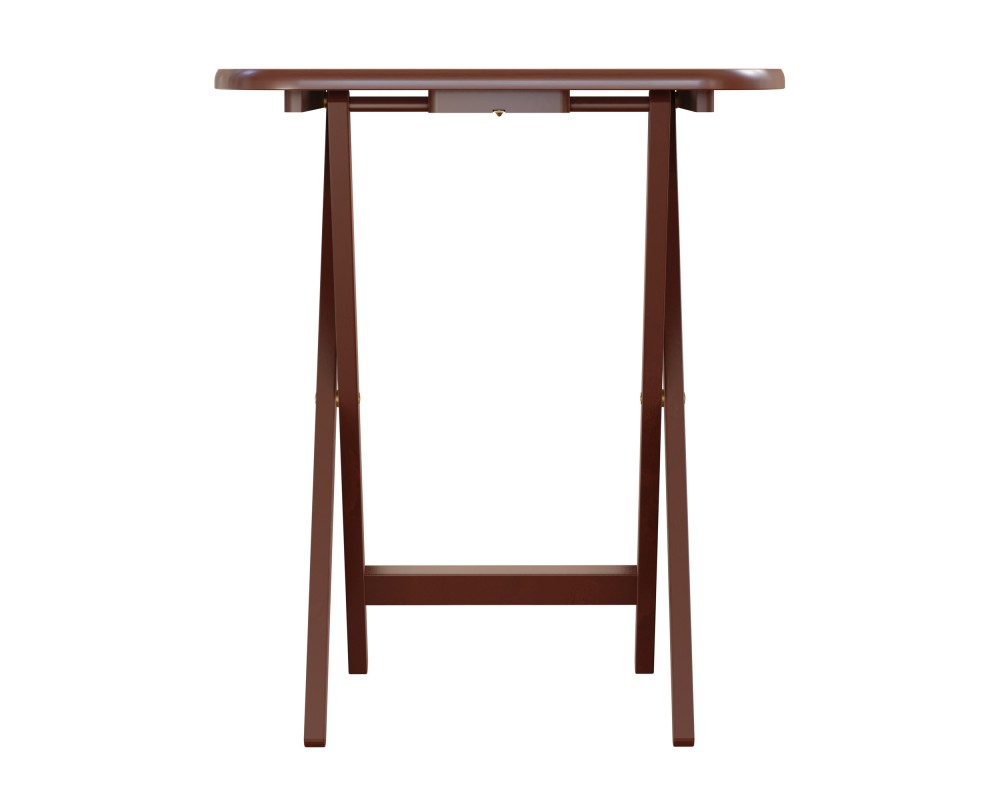 Lucca 5-Pc Snack Table Set, Walnut