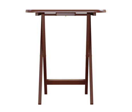 Lucca 5-Pc Snack Table Set, Walnut