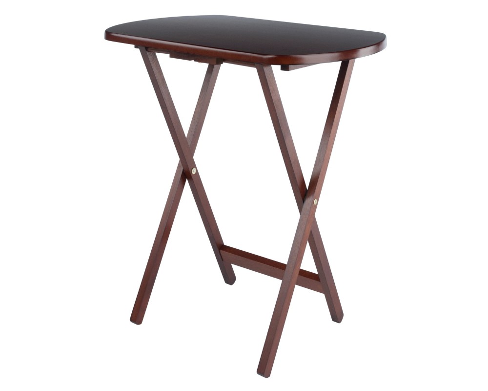 Corbett 5-Pc Oversized Snack Table Set, Walnut