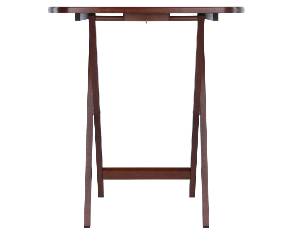 Corbett 5-Pc Oversized Snack Table Set, Walnut