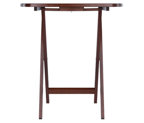 Corbett 5-Pc Oversized Snack Table Set, Walnut