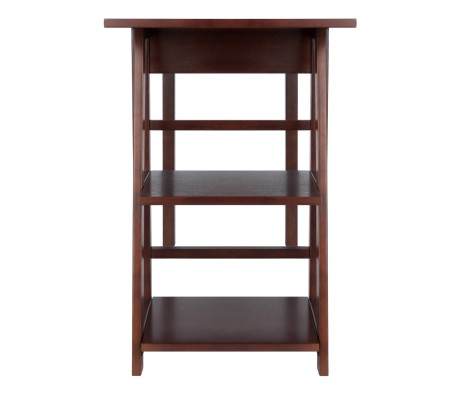 Aldric Writing Desk, Side Shelf, Walnut